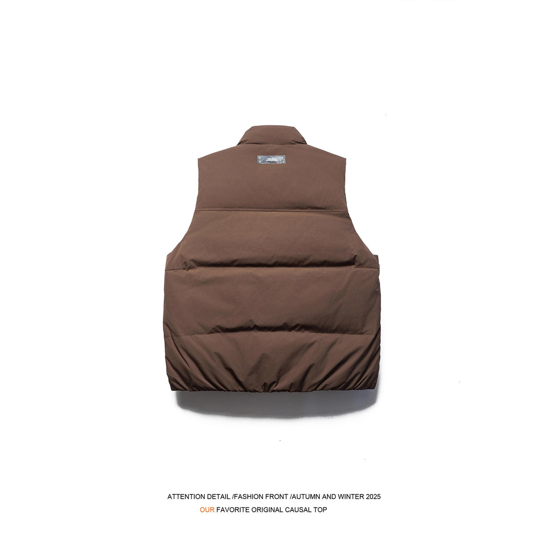 Men's Quilted Transitional Jacket with High Collar and Generous Pockets Lisslune