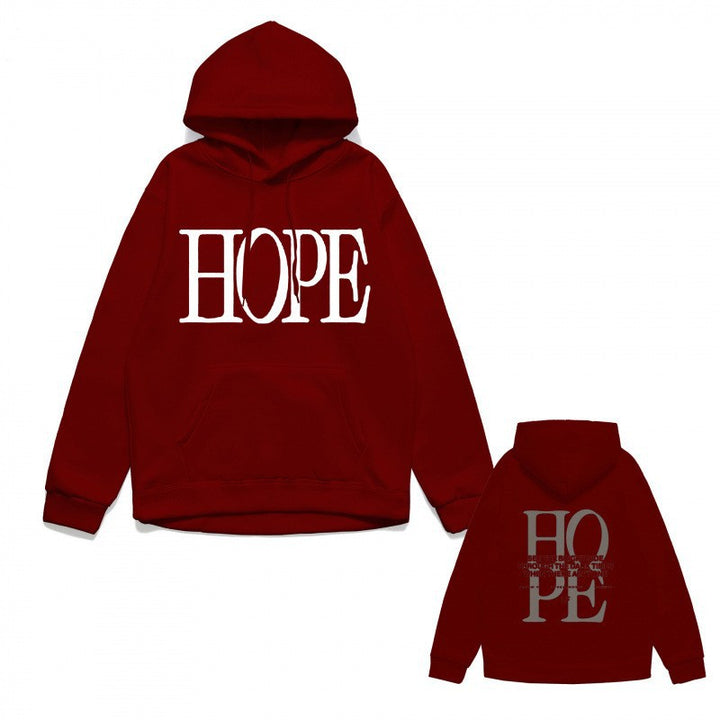 Women's hoodie with eye-catching lettering and conveniently designed kangaroo pocket Lisslune