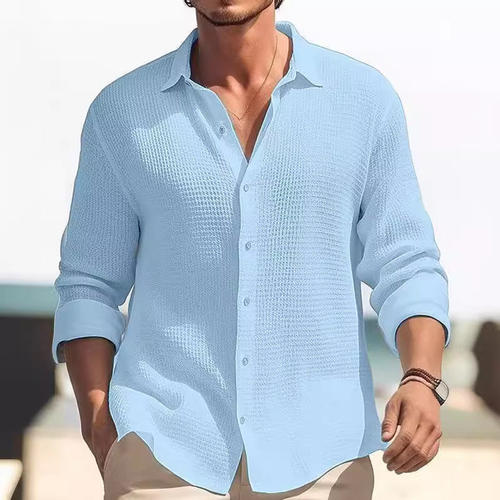 Men's casual long sleeve shirt Lisslune