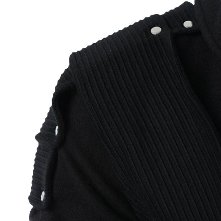 Men's stylish hoodie with innovative collar and practical pockets Lisslune