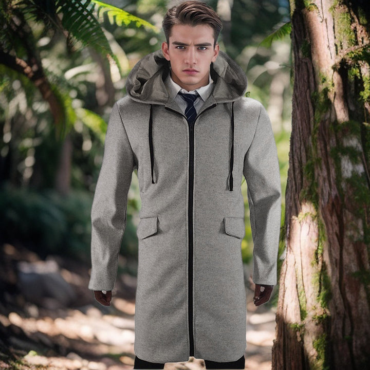 Men's Fashion Parka Jacket with Detachable Hood and Practical Pockets Lisslune