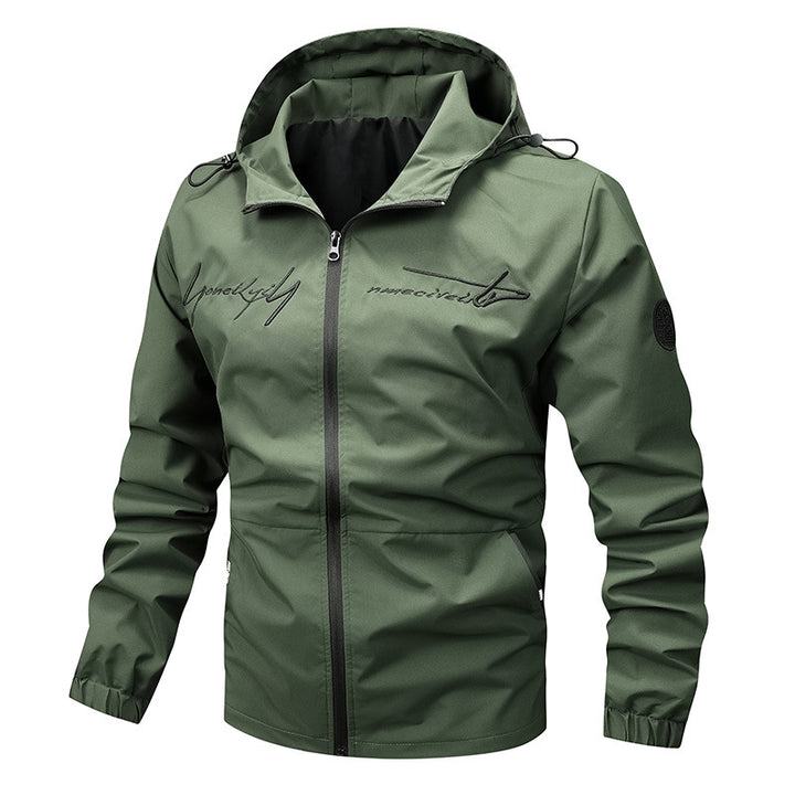 Men's waterproof lightweight jacket with innovative hood system Lisslune