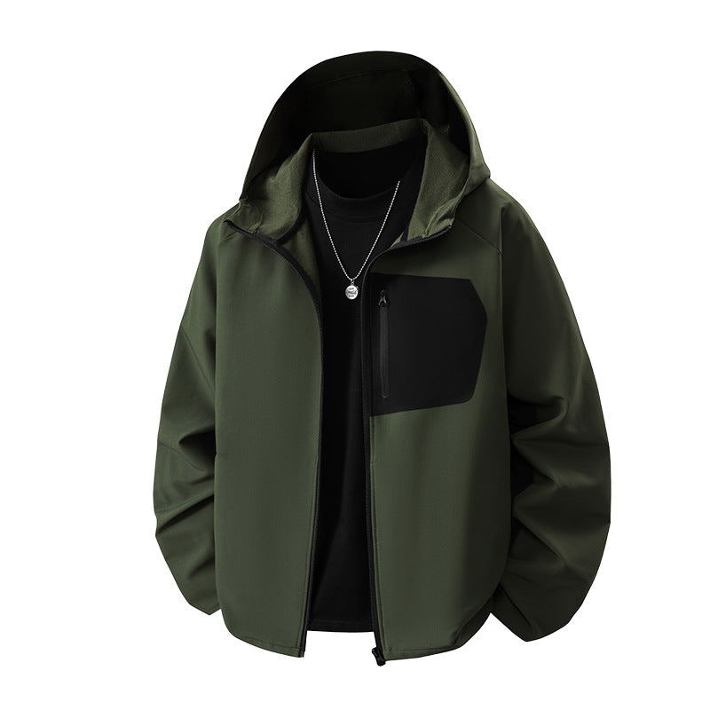Men's Weatherproof Functional Jacket with Practical Pockets Lisslune
