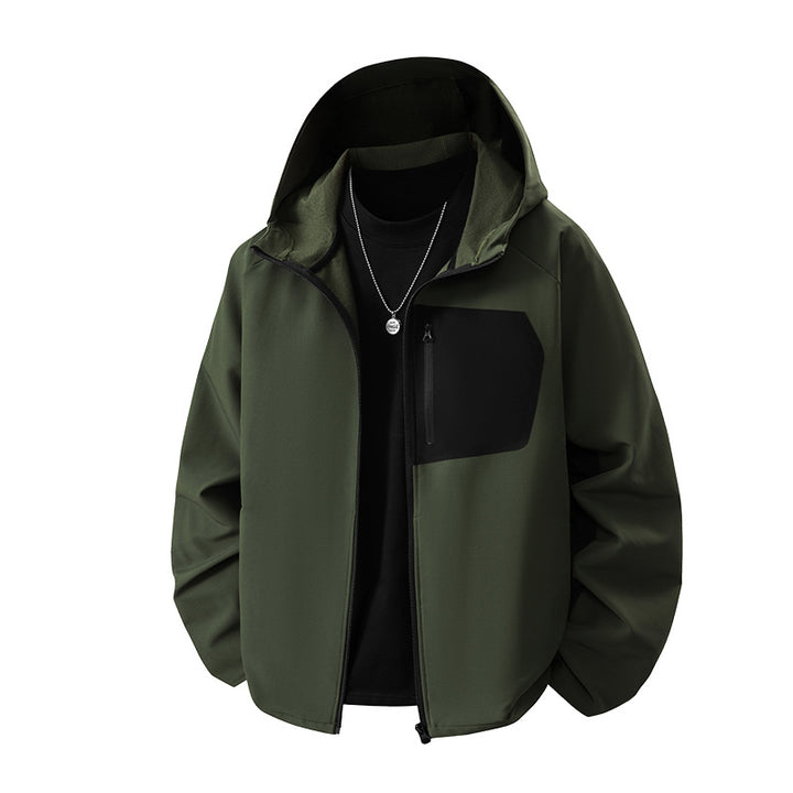 Men's Weatherproof Functional Jacket with Practical Pockets Lisslune