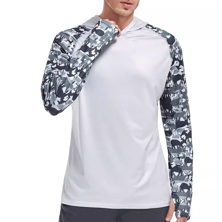 Men's Performance Long Sleeve Shirt with Uv Protection and Breathable Material Lisslune