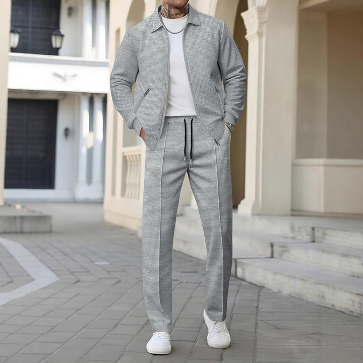 Men's Stylish Casual Pants and Jacket Set Lisslune