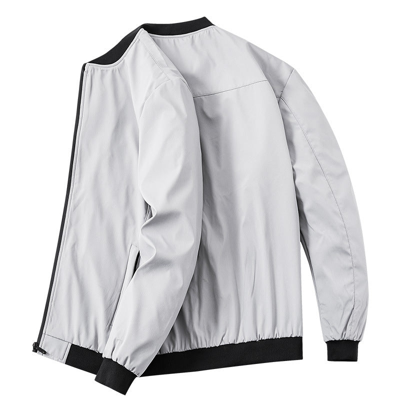 Men's stylish bomber jacket with sporty design and elastic cuffs Lisslune