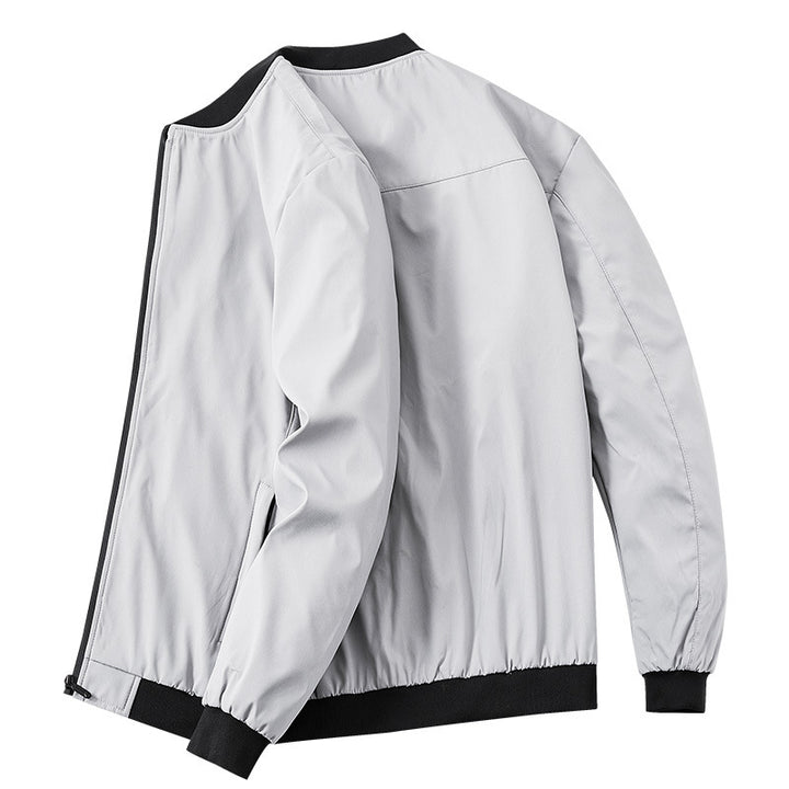 Men's stylish bomber jacket with sporty design and elastic cuffs Lisslune