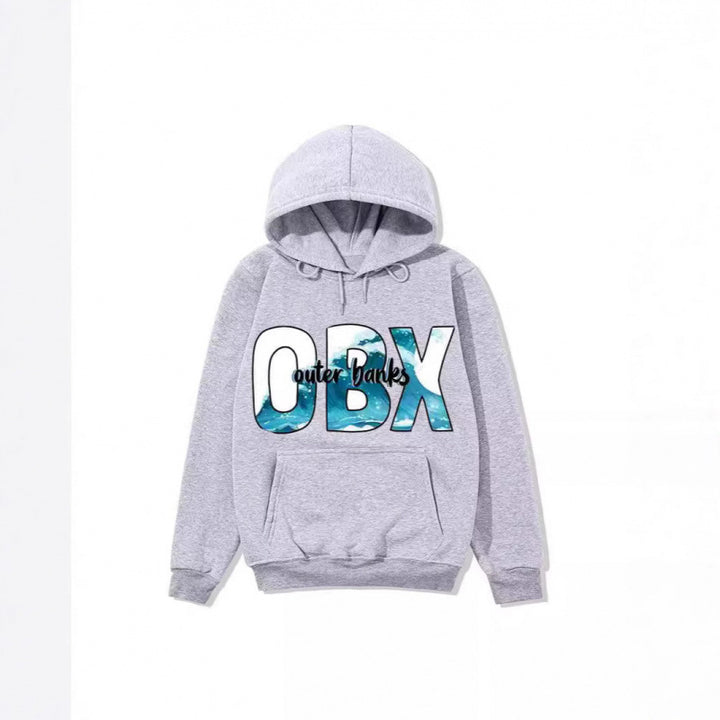 Women's Hooded Sweatshirt with Maritime Graphic Design Lisslune