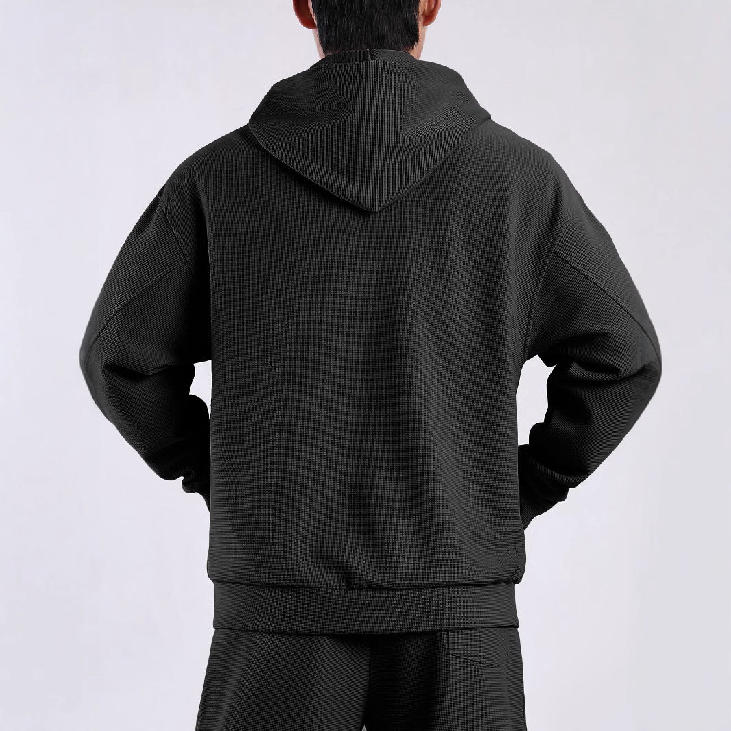 Men's leisure jacket with textured design and practical pockets Lisslune