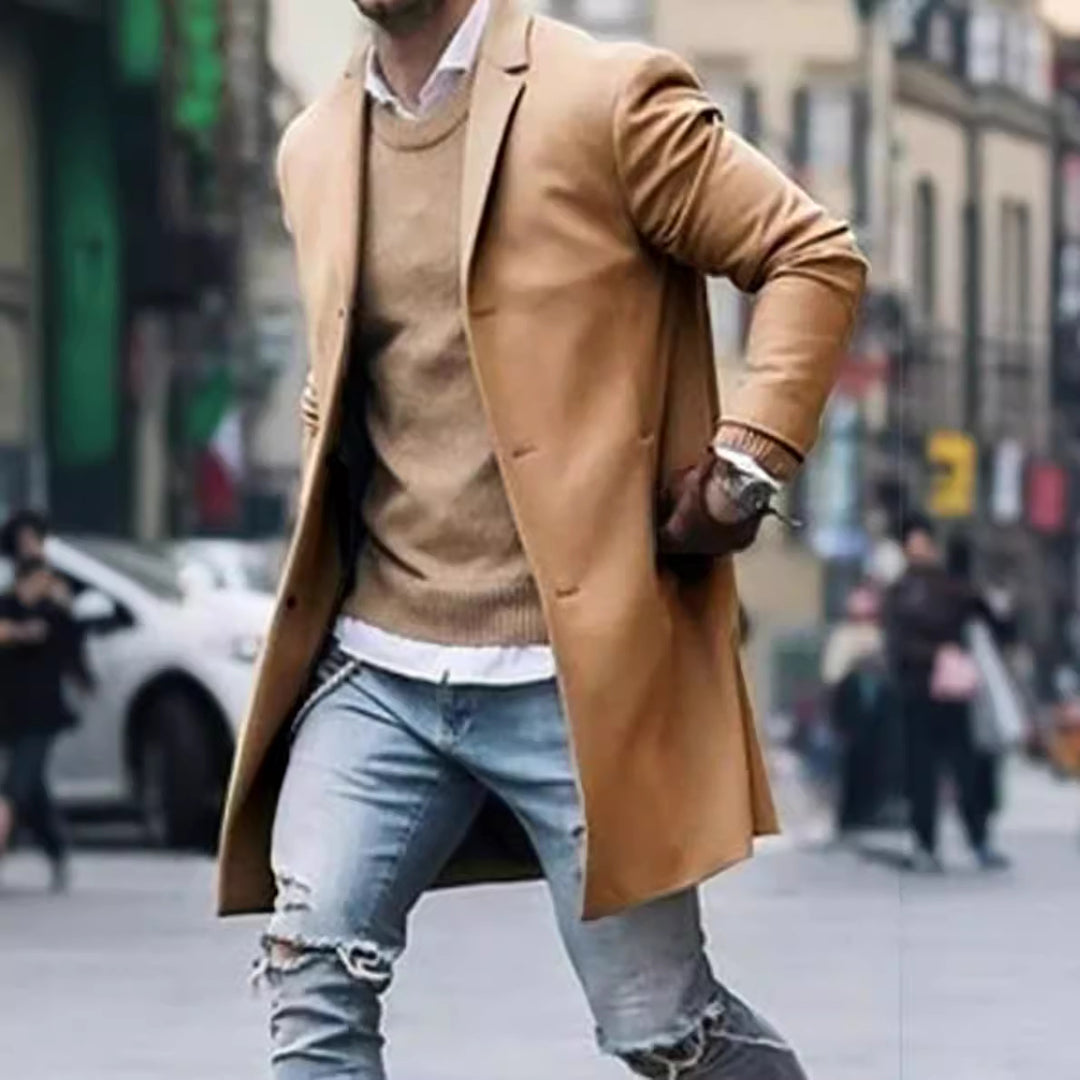 Men's elegant coat with high-quality details Lisslune
