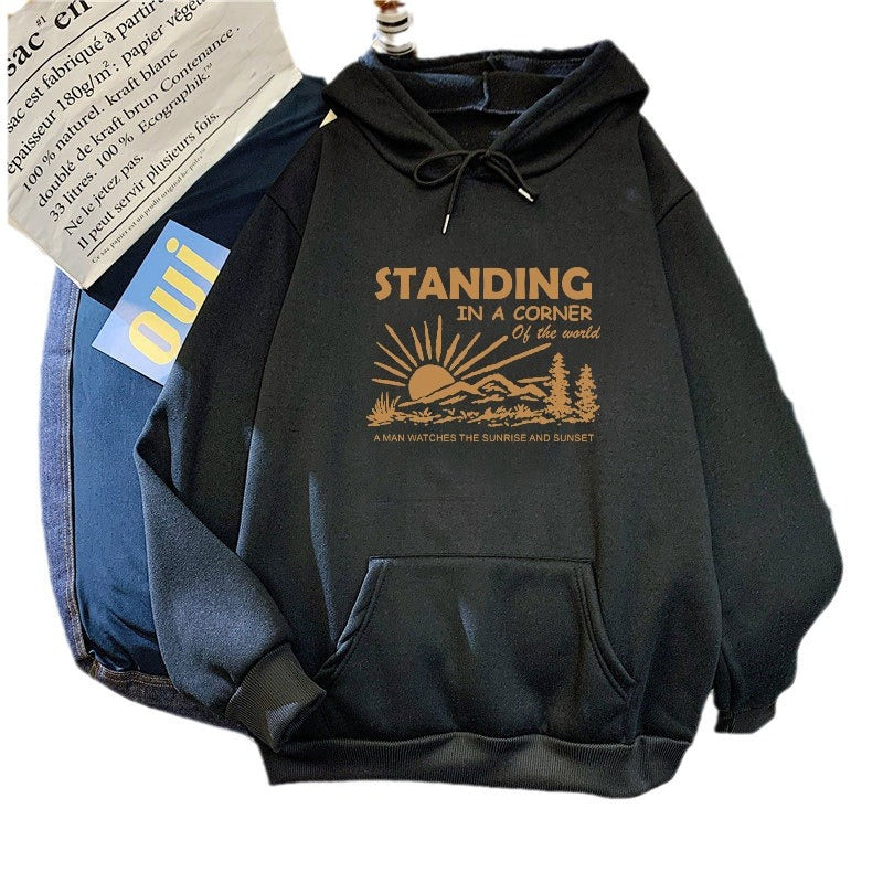 Women's hoodie with inspiring landscape design Lisslune