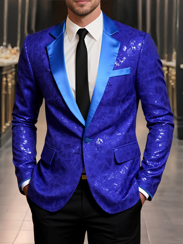 Men's sparkling festive blazer Lisslune