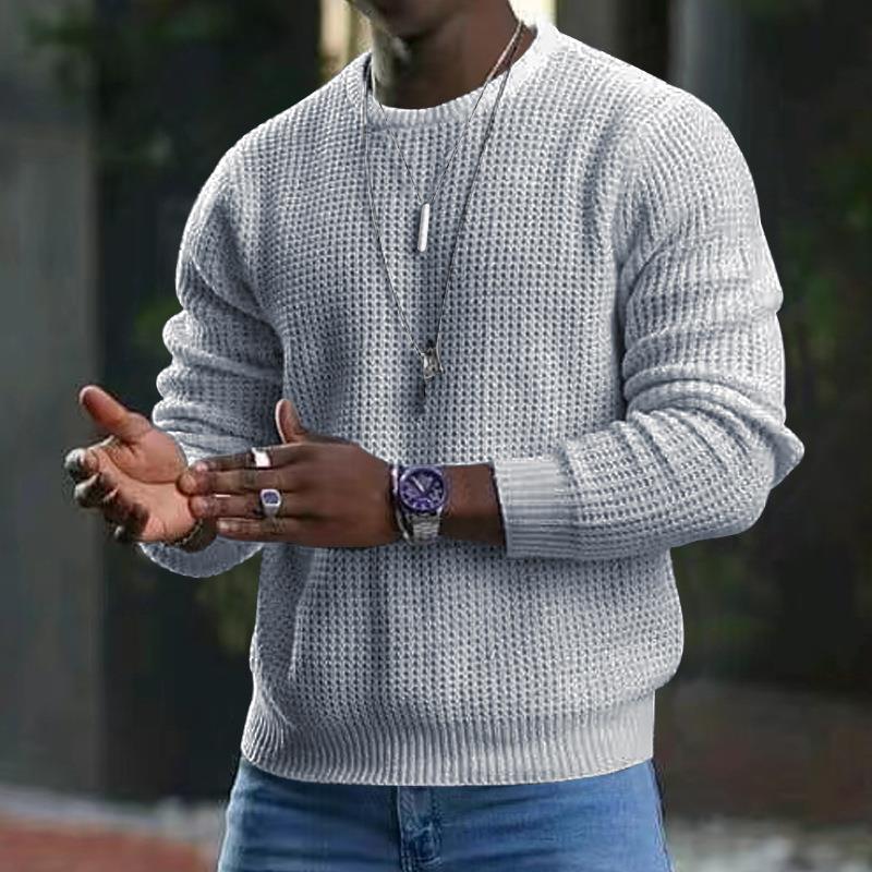 Men's structured knit sweater made of soft material Lisslune