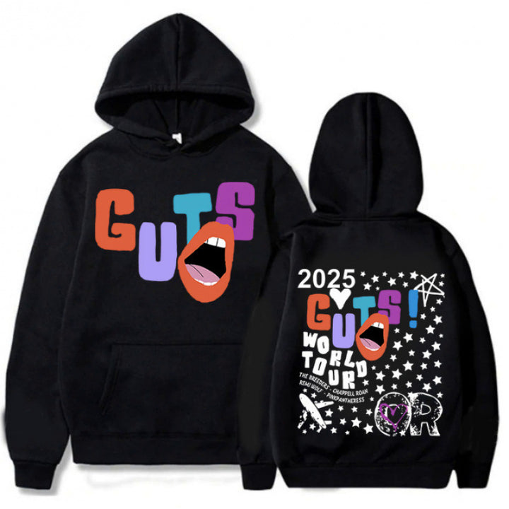 Women's hoodie with creative graphic elements and unique tour print Lisslune
