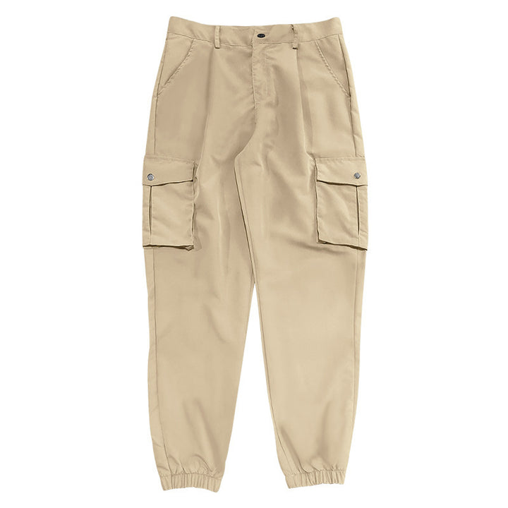 Men's cargo pants with multifunctional pockets and elastic waistband Lisslune