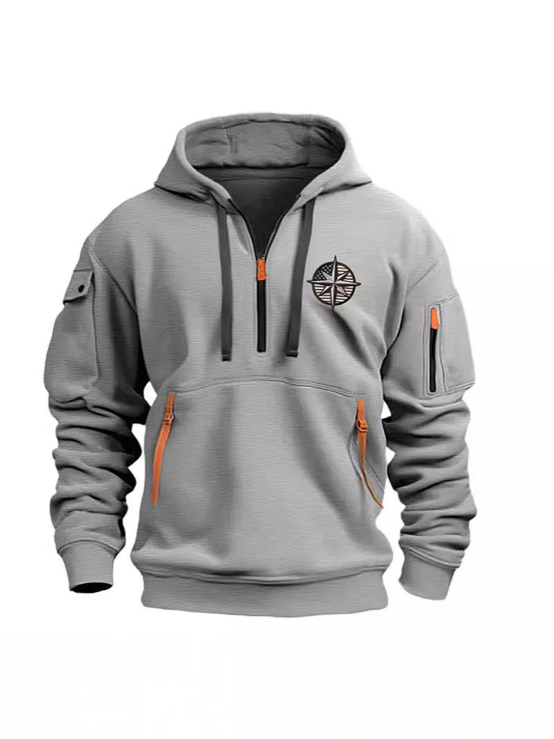 Men's Functional Hoodie with Practical Pockets Lisslune
