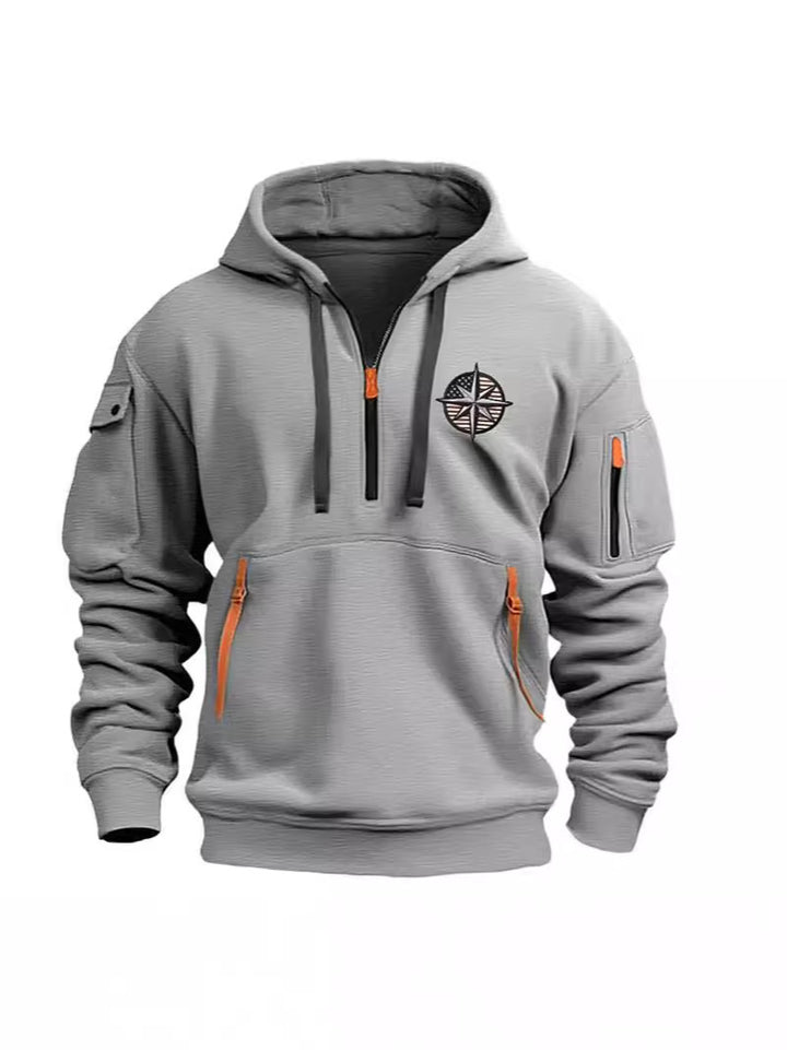 Men's Functional Hoodie with Practical Pockets Lisslune