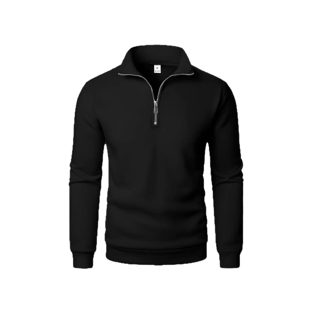Men's sweatshirt with zipper and modern stand-up collar Lisslune