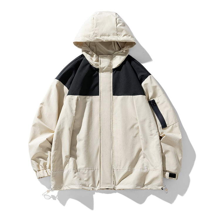 Men's functional weather jacket with innovative hood design and breathable inserts Lisslune