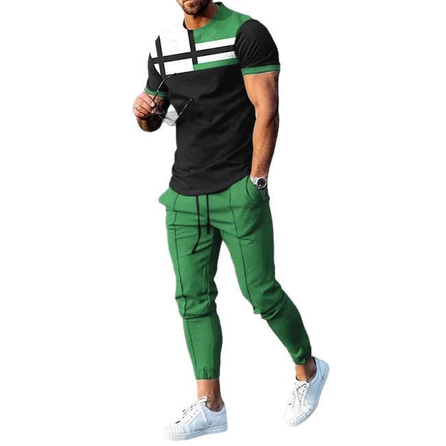 Men's polo shirt with modern color block design and casual fit Lisslune