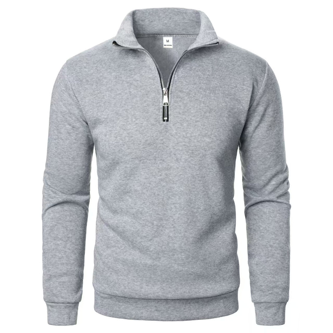 Men's sweatshirt with zipper and modern stand-up collar Lisslune