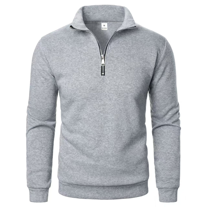 Men's sweatshirt with zipper and modern stand-up collar Lisslune