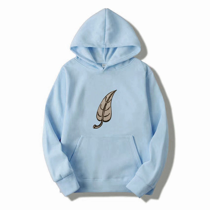Women's hoodie with original leaf print Lisslune