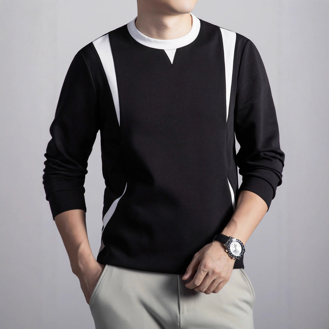 Men's Sporty Sweatshirt with Modern Design Lisslune