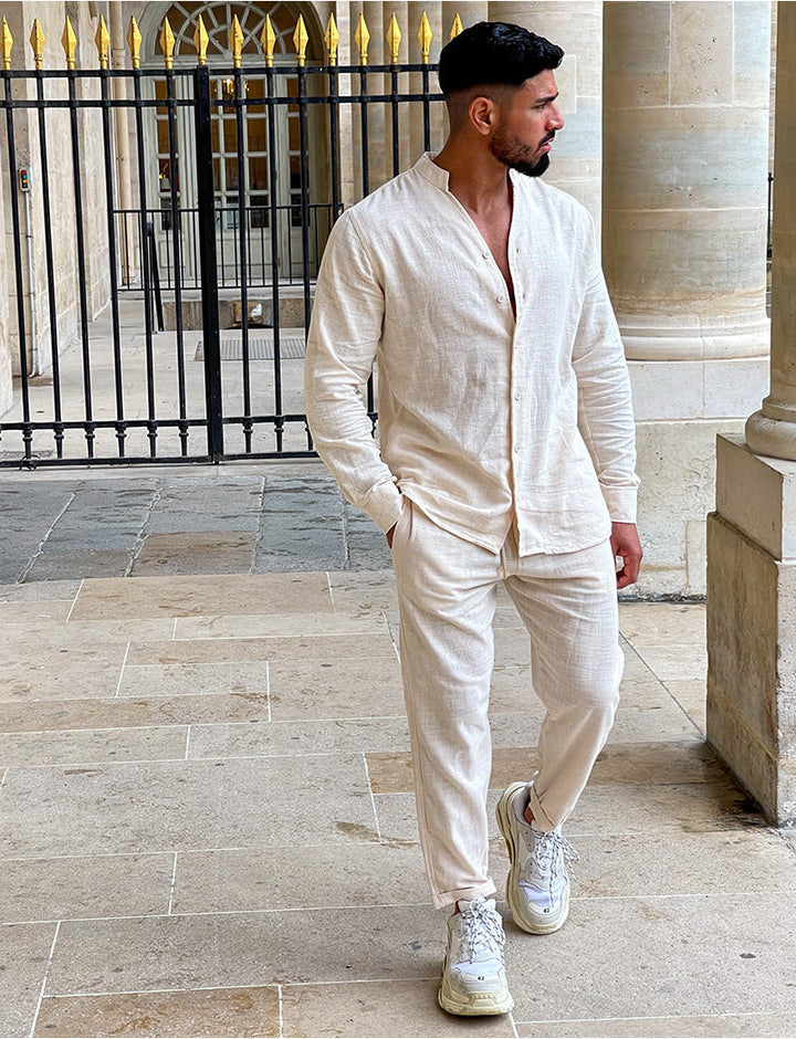 Men's Luxurious Linen Suit Set Lisslune