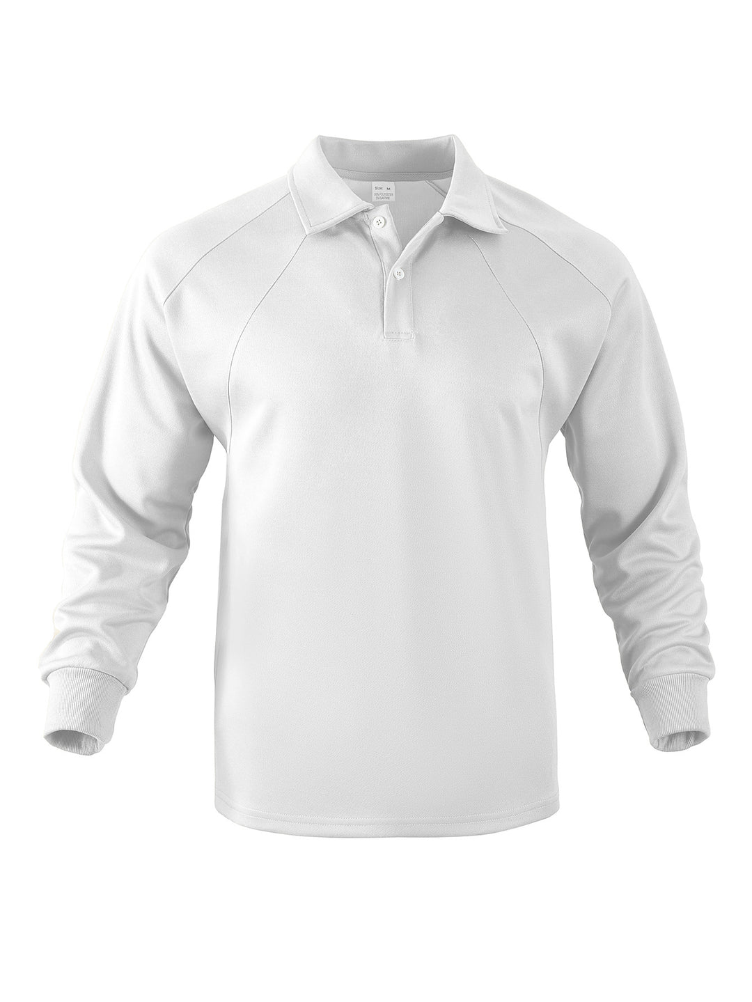 Men's Sporty Long Sleeve Polo Shirt with Modern Structured Design and Comfortable Cuffs Lisslune