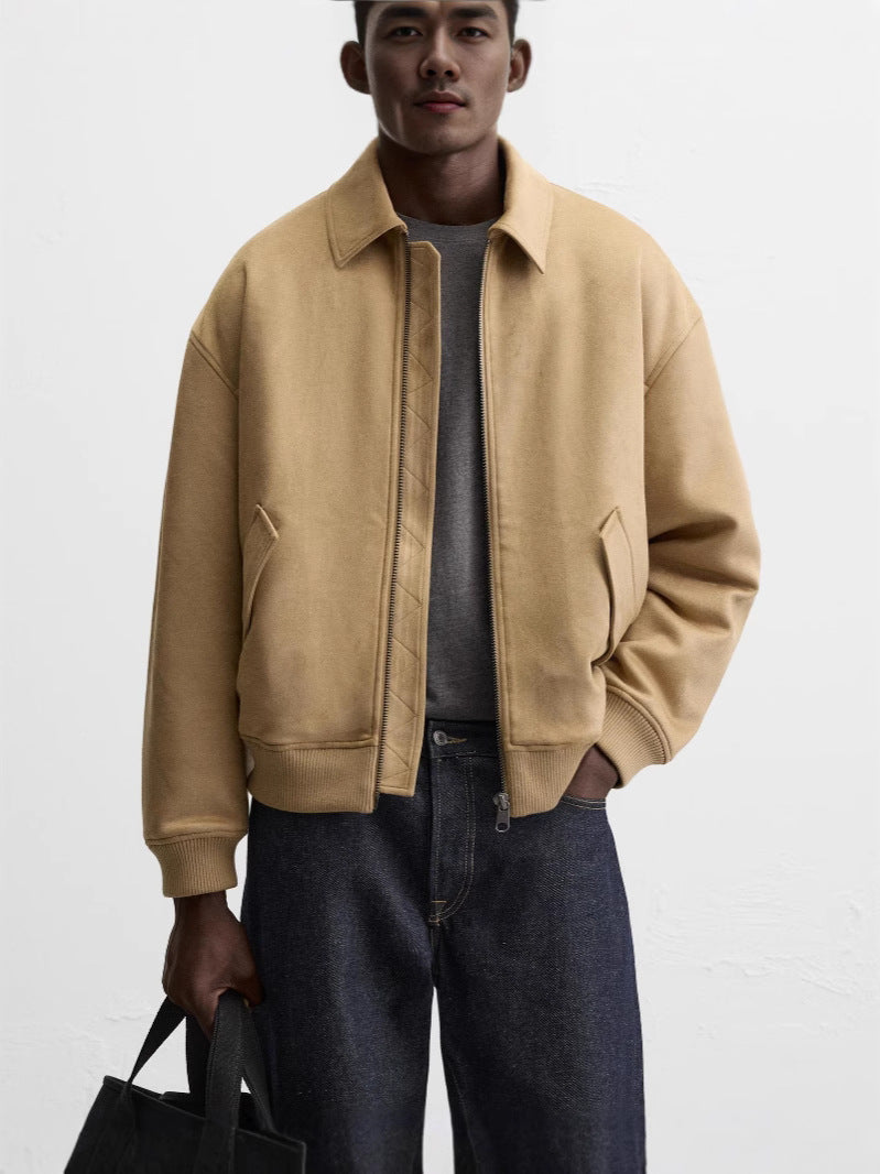 Men's casual quilted jacket with an attractive cut and practical pockets Lisslune