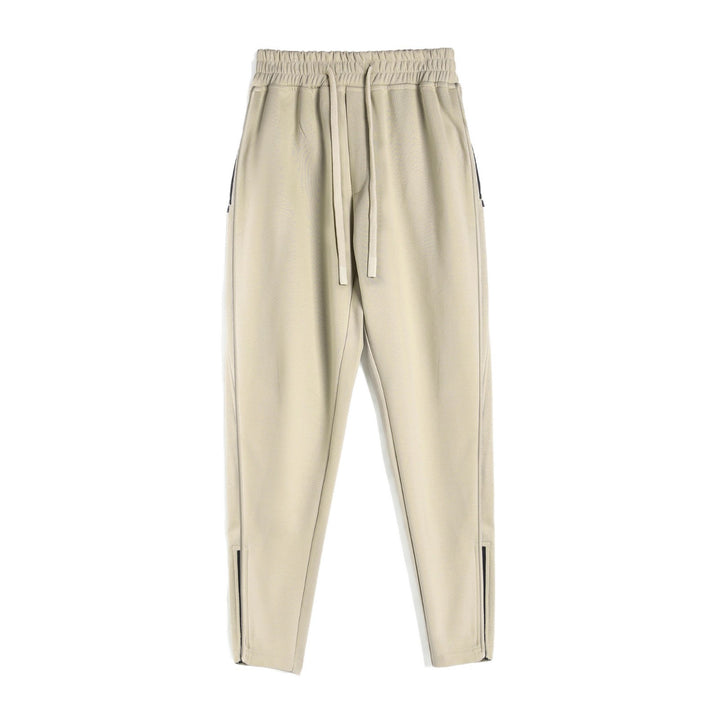 Men's sporty jogging pants with elastic waistband and side zip pockets Lisslune
