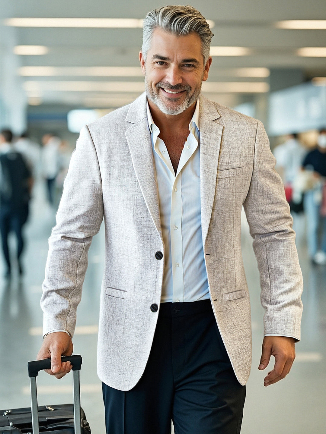 Men's elegant, structured blazer with modern cut Lisslune
