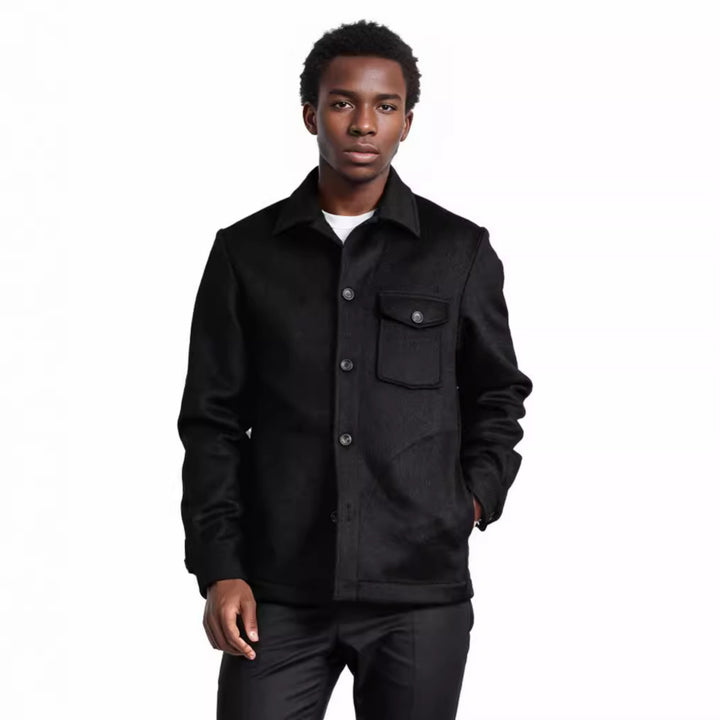 Men's elegant bouclé jacket with practical pockets Lisslune