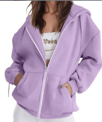 Women's oversized hoodie jacket with practical pockets Lisslune