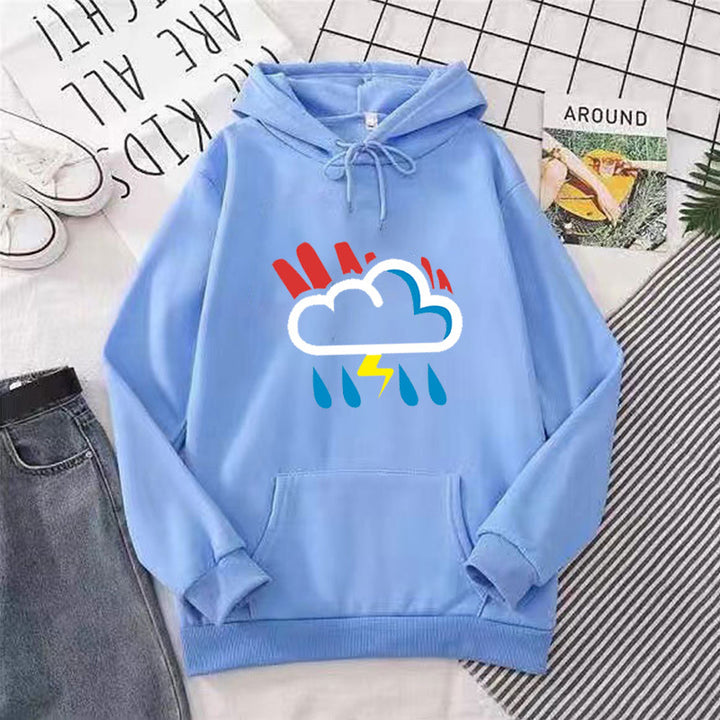 Women's hoodie with cheerful weather motif Lisslune