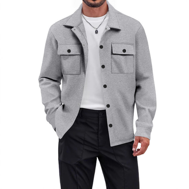 Men's Utility Jacket with Modern Pockets and Comfortable Fit Lisslune
