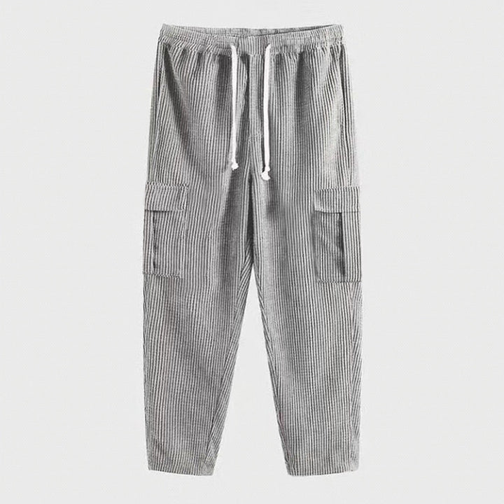 Men's comfortable cargo pants with elastic waistband Lisslune
