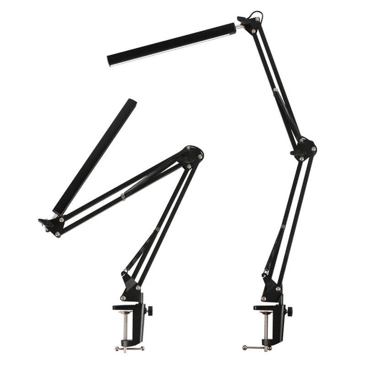 Lisslune | LED Foldable Long Arm Clip Eye Protection USB Reading Table Lamp