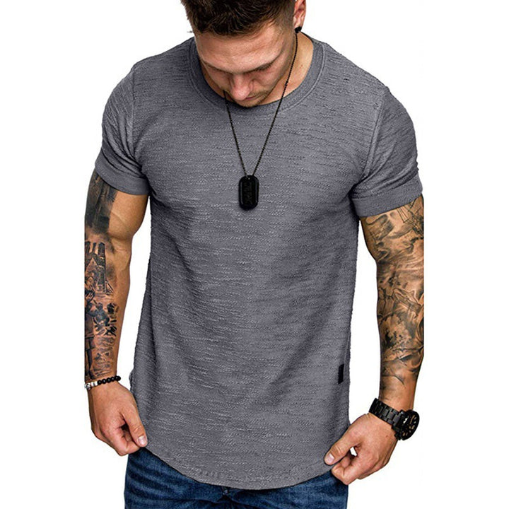Men's high-quality T-shirt with textured fabric and figure-hugging cut Lisslune