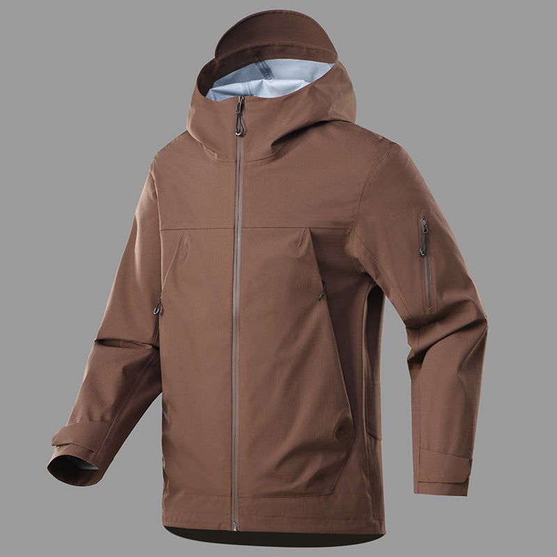 Men's Technical All-Weather Jacket with Adjustable Hood System Lisslune