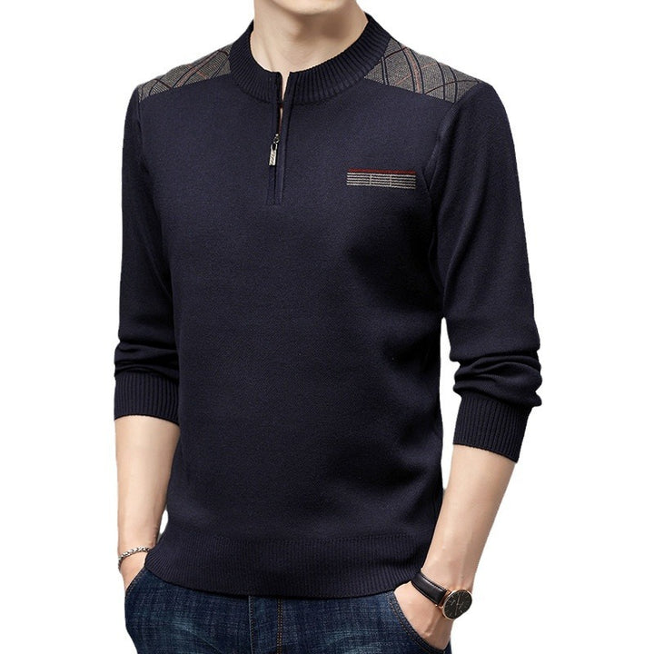 Men's Fashionable Pullover with Stand-Up Collar Lisslune