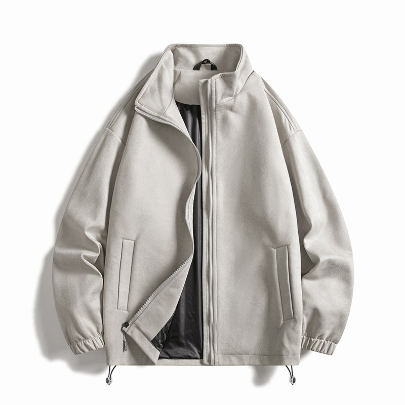 Men's fleece jacket with elastic cuffs and practical pockets Lisslune