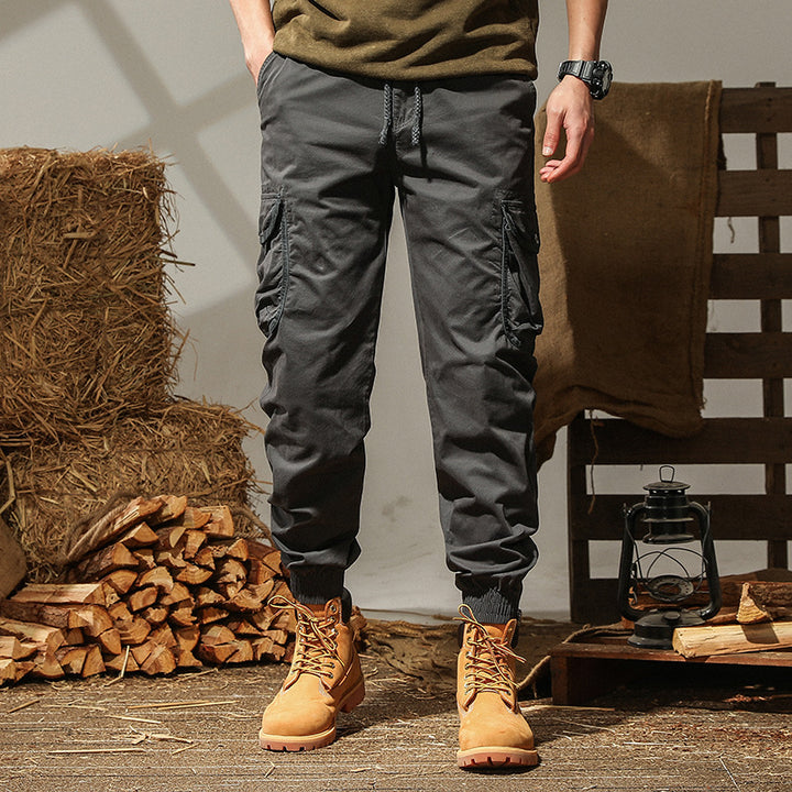 Men's trendy cargo pants with comfortable cuffs and numerous pockets Lisslune