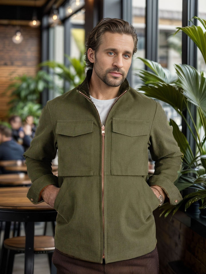 Men's stylish functional jacket in modern design with generous pockets Lisslune