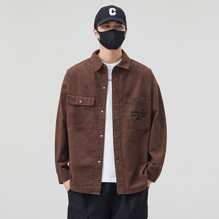 Men's Oversized Shirt Jacket Lisslune