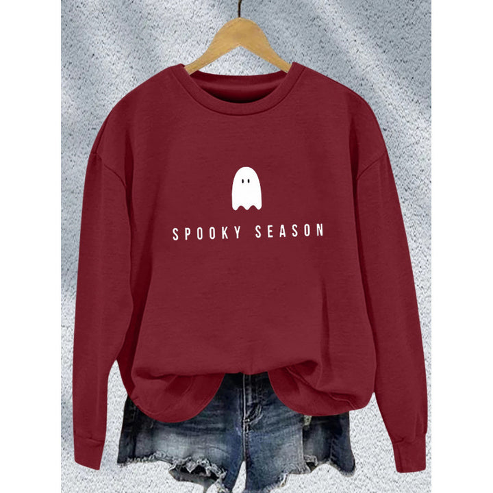Women's sweatshirt with casual spooky design and soft inner fleece Lisslune