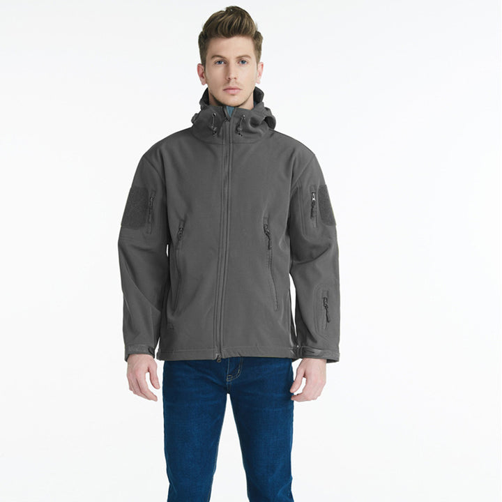Men's tactical jacket with versatile zippered pockets and breathable material Lisslune