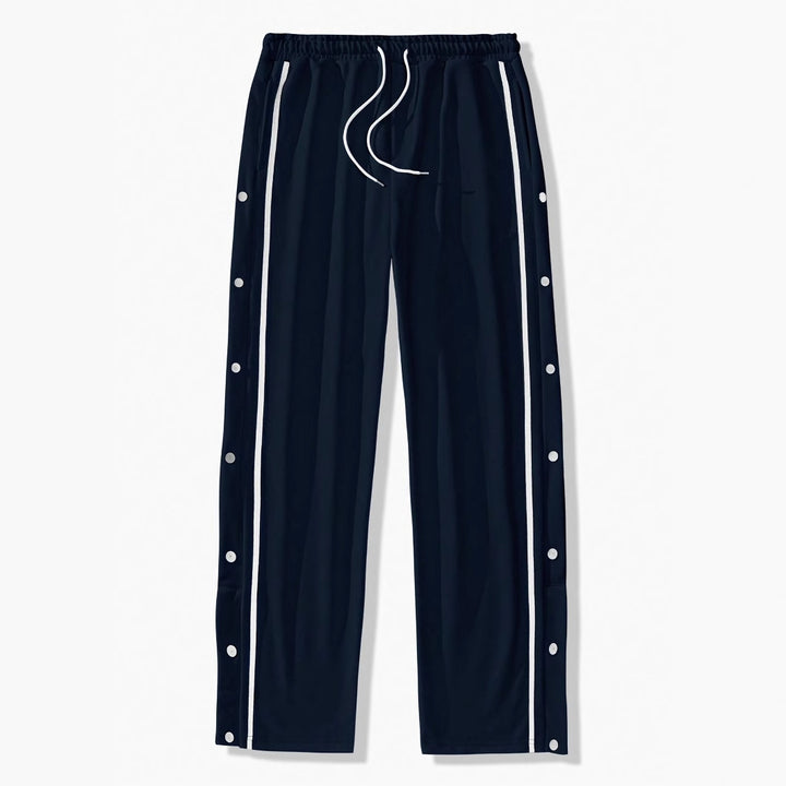 Men's sporty leisure pants with button details Lisslune